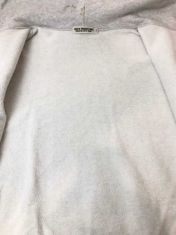【中古品】【メンズ】 COOTIE クーティー OPEN END YARN PLAIN SWEAT SNAP HOODIE スナップ パーカー 142-260415-AS-7-min サイズ：L カラー：グレー 万代Net店