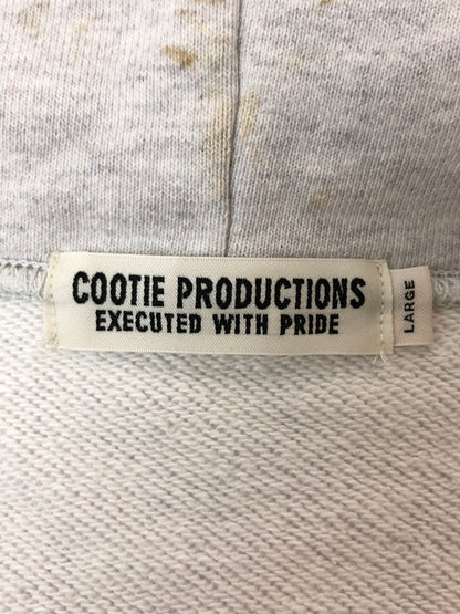 【中古品】【メンズ】 COOTIE クーティー OPEN END YARN PLAIN SWEAT SNAP HOODIE スナップ パーカー 142-260415-AS-7-min サイズ：L カラー：グレー 万代Net店