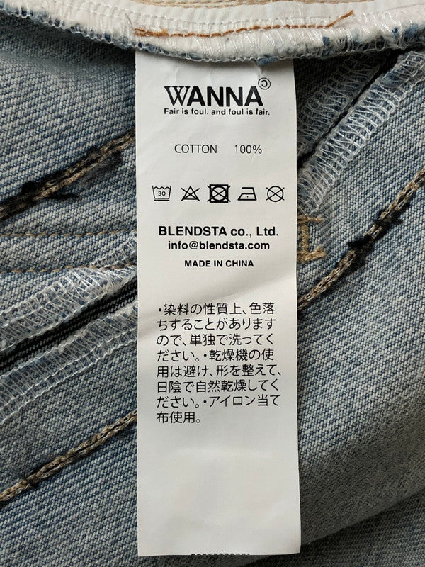 【中古品】【メンズ】 WANNA ワナ YIN YANG BAGGY JEANS インヤン バギー ジーンズ メンズ ボトムス 153-260416-KS-25-min サイズ：2 カラー：ブルー系 万代Net店