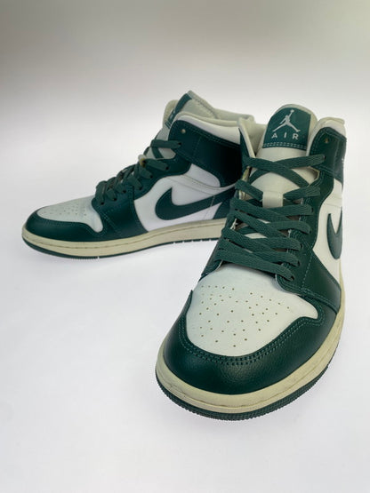 【中古品】【メンズ】 NIKE ナイキ BQ6472-133 AIR JORDAN 1 MID 靴 シューズ ハイカットスニーカー 160-260415-AS-36-min サイズ：26.5cm カラー：グリーン/ホワイト 万代Net店