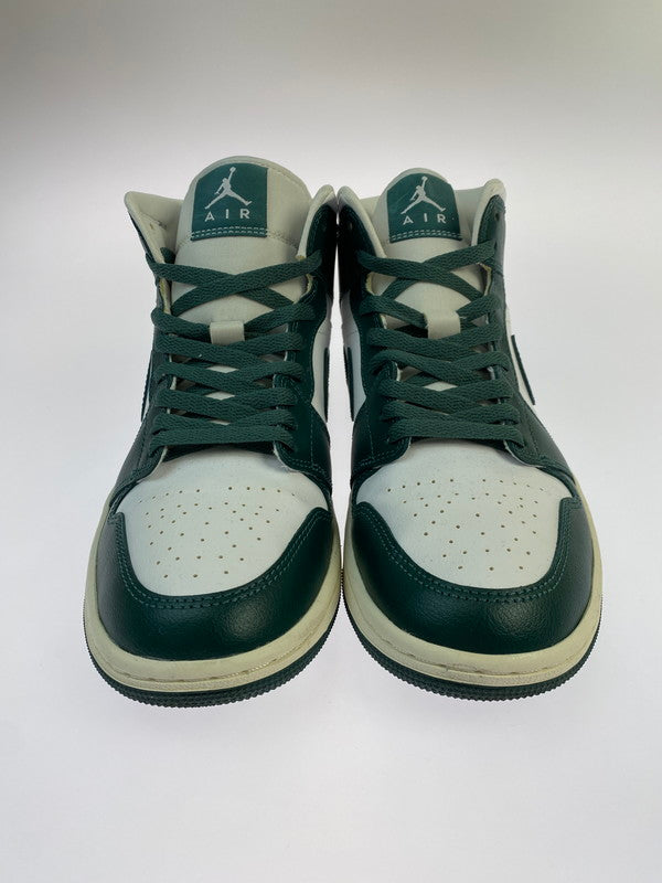 【中古品】【メンズ】 NIKE ナイキ BQ6472-133 AIR JORDAN 1 MID 靴 シューズ ハイカットスニーカー 160-260415-AS-36-min サイズ：26.5cm カラー：グリーン/ホワイト 万代Net店