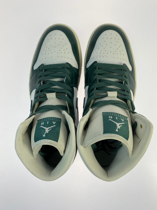 【中古品】【メンズ】 NIKE ナイキ BQ6472-133 AIR JORDAN 1 MID 靴 シューズ ハイカットスニーカー 160-260415-AS-36-min サイズ：26.5cm カラー：グリーン/ホワイト 万代Net店