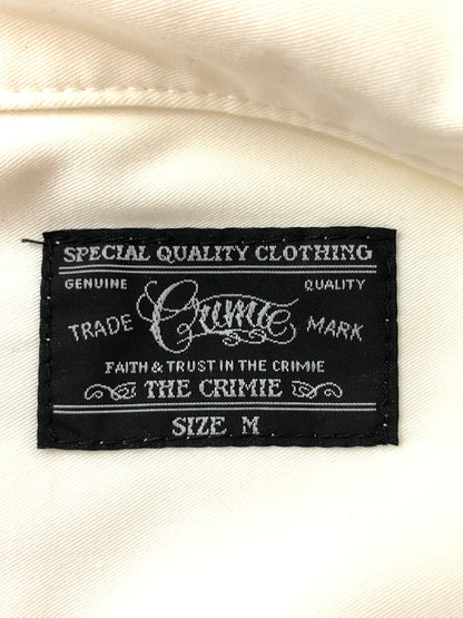 【中古品】【メンズ】 CRIMIE クライミー OPEN COLLAR SHIRT ALIVE FEEL ROLL オープンカラーシャツ 半袖 ショートスリーブ 142-260415-AS-1-min サイズ：M カラー：ホワイト 万代Net店