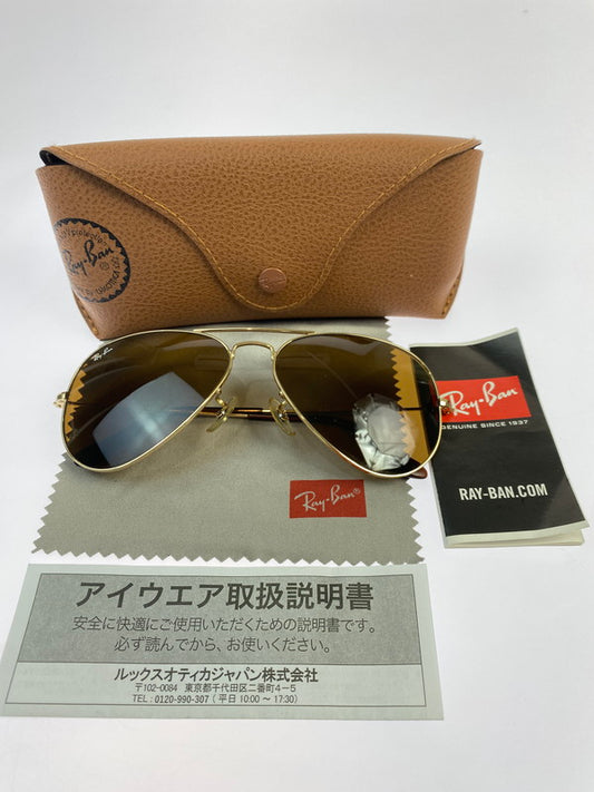 【中古品】【メンズ】 Ray-Ban レイバン AVIATOR LARGE METAL II RB3026 アビエーター ラージ メタル2 サングラス アイウェア 203-260417-yn-24-min サイズ：58□14 カラー：ブラウン 万代Net店