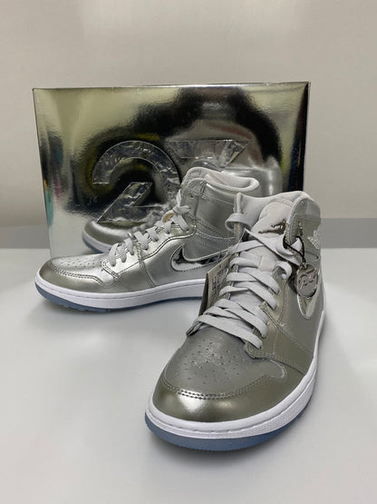 【中古美品】【メンズ】 NIKE ナイキ AIR JORDAN 1 HIGH GOLF GIFT GIVING FD6815-001 エアジョーダン1 ハイ ゴルフ ギフト ギヴィング 靴 シューズ スニーカー 160-260414-KS-18-min サイズ：27cm US9 カラー：シルバー 万代Net店