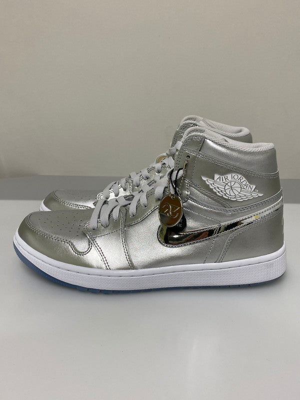 【中古美品】【メンズ】 NIKE ナイキ AIR JORDAN 1 HIGH GOLF GIFT GIVING FD6815-001 エアジョーダン1 ハイ ゴルフ ギフト ギヴィング 靴 シューズ スニーカー 160-260414-KS-18-min サイズ：27cm US9 カラー：シルバー 万代Net店