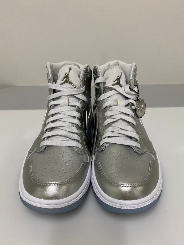 【中古美品】【メンズ】 NIKE ナイキ AIR JORDAN 1 HIGH GOLF GIFT GIVING FD6815-001 エアジョーダン1 ハイ ゴルフ ギフト ギヴィング 靴 シューズ スニーカー 160-260414-KS-18-min サイズ：27cm US9 カラー：シルバー 万代Net店