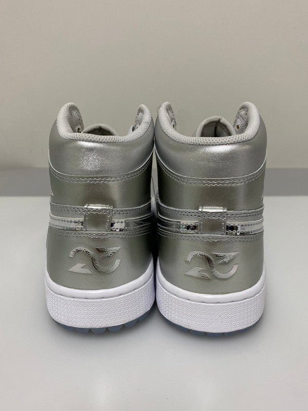 【中古美品】【メンズ】 NIKE ナイキ AIR JORDAN 1 HIGH GOLF GIFT GIVING FD6815-001 エアジョーダン1 ハイ ゴルフ ギフト ギヴィング 靴 シューズ スニーカー 160-260414-KS-18-min サイズ：27cm US9 カラー：シルバー 万代Net店