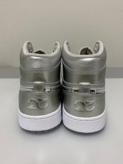 【中古美品】【メンズ】 NIKE ナイキ AIR JORDAN 1 HIGH GOLF GIFT GIVING FD6815-001 エアジョーダン1 ハイ ゴルフ ギフト ギヴィング 靴 シューズ スニーカー 160-260414-KS-18-min サイズ：27cm US9 カラー：シルバー 万代Net店