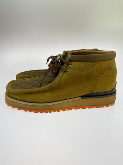 【中古品】【メンズ】 MONCLER GENIUS モンクレールジーニアス ×CLARKS クラークス WALLABEE SHEARLING DESERT BOOTS ブーツ 靴 ワラビー シューズ 162-260415-AS-43-min サイズ：UK9 1/2 カラー：ブラウン 万代Net店