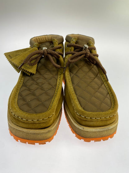 【中古品】【メンズ】 MONCLER GENIUS モンクレールジーニアス ×CLARKS クラークス WALLABEE SHEARLING DESERT BOOTS ブーツ 靴 ワラビー シューズ 162-260415-AS-43-min サイズ：UK9 1/2 カラー：ブラウン 万代Net店