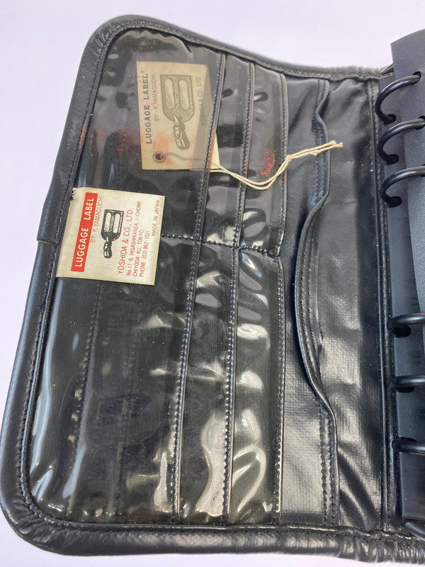 【現状渡し品】【メンズ】 LUGGAGE LABEL ラゲッジレーベル システム手帳 208-260417-yn-25-min カラー：ブラック 万代Net店