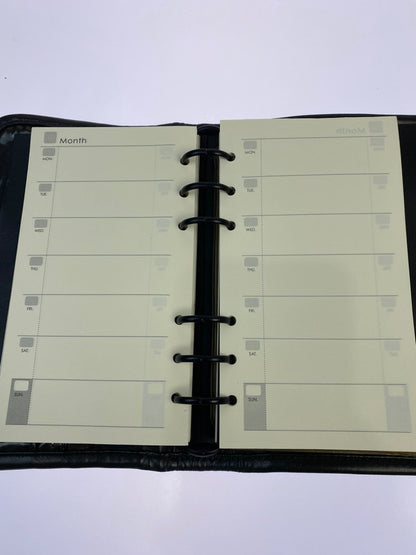 【現状渡し品】【メンズ】 LUGGAGE LABEL ラゲッジレーベル システム手帳 208-260417-yn-25-min カラー：ブラック 万代Net店