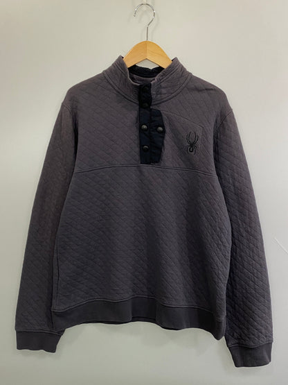 【中古品】【メンズ】 SPYDER スパイダー SWEATER QUILTED SNAP PULLOVER セーター キルティッド スナップ プルオーバー トップス 144-260922-hu-36-min サイズ：L カラー：グレー 万代Net店