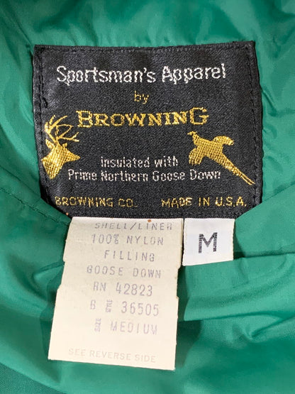 【中古品】【メンズ】 BROWNING ブローニング 70S DOWN VEST 1970年代 ダウンベスト メンズ アウター 146-260416-KS-02-min サイズ：M カラー：グリーン/オレンジ 万代Net店