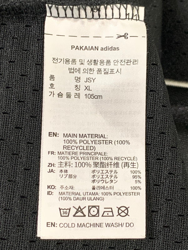 【中古品】【メンズ】 adidas アディダス LS JERSEY CL STREET KD4099 エルエス ジャージー シーエル ストリート ロングスリーブ 長袖 メンズ トップス 148-260416-KS-03-min サイズ：2XL カラー：ブラック 万代Net店