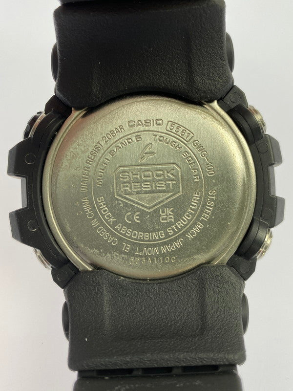 【中古品】【メンズ】 G-SHOCK ジーショック MASTER OF G GWG-100-1AJF マスター オブ ジー アナデジ 電波ソーラー 腕時計 196-260420-KS-13-min カラー：ブラック 万代Net店
