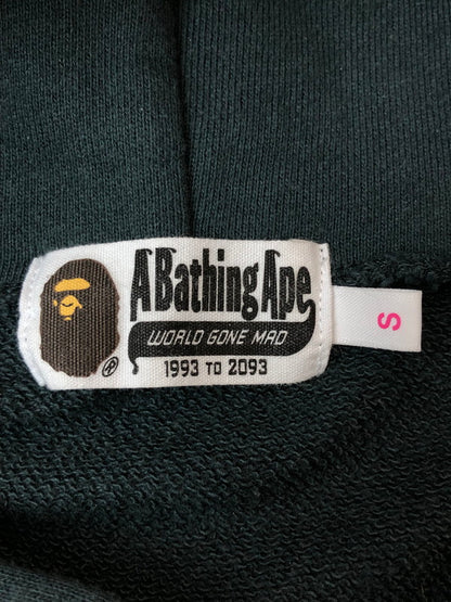 【中古品】【レディース】 A BATHING APE アベイシングエイプ CRYSTAL STONE BAPE CROPPED PULLOVER HOODIE クリスタルストーン ベイプ クロップド プルオーバーフーディー パーカー トップス 170-260417-yn-04-min サイズ：S カラー：ダークグレー 万代Net店