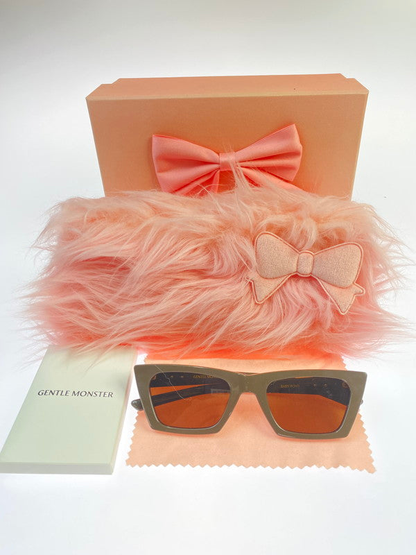 【中古品】【レディース】 GENTLE MONSTER x JENNIE BABY PONY-BR3 SUNGLASSES ジェントルモンスター ジェニー ベビー ポニー サングラス アイウェア 203-260417-yn-23-min サイズ：53□21 146 カラー：ブラウン 万代Net店