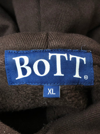 【中古品】【メンズ】 BOTT ボット SPACE LOGO HOODIE スペースロゴ フーディー パーカー メンズ トップス 142-260416-KS-17-min サイズ：XL カラー：ブラウン 万代Net店