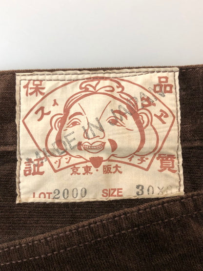 【中古品】【メンズ】 EVISU エヴィス CORDUROY PANTS LOT 2000 コーデュロイ パンツ メンズ ボトムス 156-260416-KS-29-min サイズ：30×35 カラー：ブラウン 万代Net店