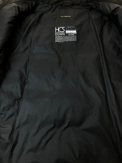 【中古品】【メンズ】 DESCENTE ALLTERRAIN デサント オルテライン HEAT CIRCULATION IN-DOWN DU5FWBA5M ヒートサーキュレーション インダウン ナイロンジャケット メンズ 144-260416-KS-22-min サイズ：L カラー：ブラック 万代Net店