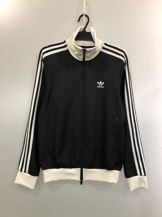 【中古品】【メンズ】 adidas アディダス LS TRACK JACKET II5763 エルエス トラックジャケット メンズ トップス 148-260416-KS-36-min サイズ：M カラー：ブラック/ホワイト 万代Net店