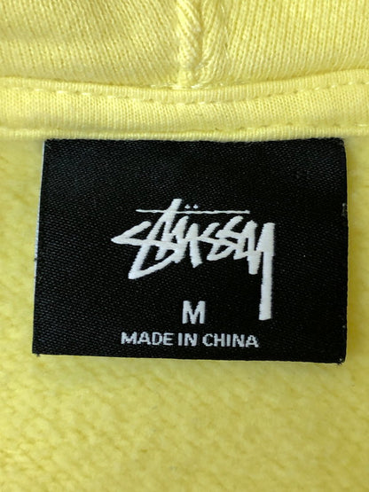 【中古品】【メンズ】 STUSSY ステューシー OVAL LOGO HOODIE 118358 オーバルロゴフーディー メンズ パーカー トップス 142-260416-KS-34-min サイズ：M カラー：イエロー 万代Net店