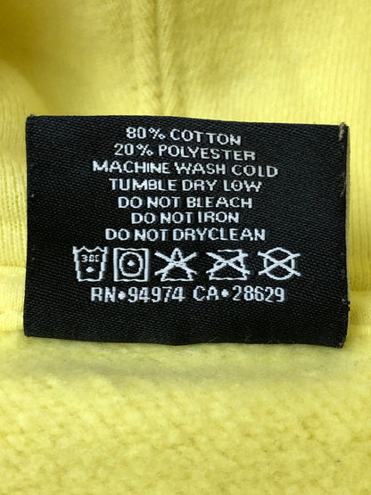 【中古品】【メンズ】 STUSSY ステューシー OVAL LOGO HOODIE 118358 オーバルロゴフーディー メンズ パーカー トップス 142-260416-KS-34-min サイズ：M カラー：イエロー 万代Net店