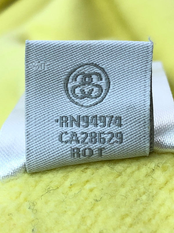 【中古品】【メンズ】 STUSSY ステューシー OVAL LOGO HOODIE 118358 オーバルロゴフーディー メンズ パーカー トップス 142-260416-KS-34-min サイズ：M カラー：イエロー 万代Net店