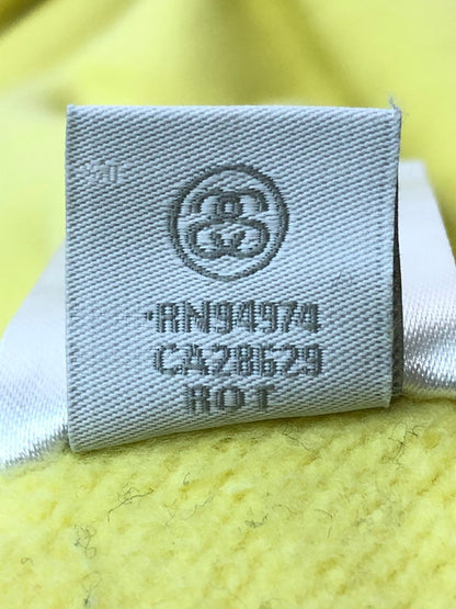 【中古品】【メンズ】 STUSSY ステューシー OVAL LOGO HOODIE 118358 オーバルロゴフーディー メンズ パーカー トップス 142-260416-KS-34-min サイズ：M カラー：イエロー 万代Net店