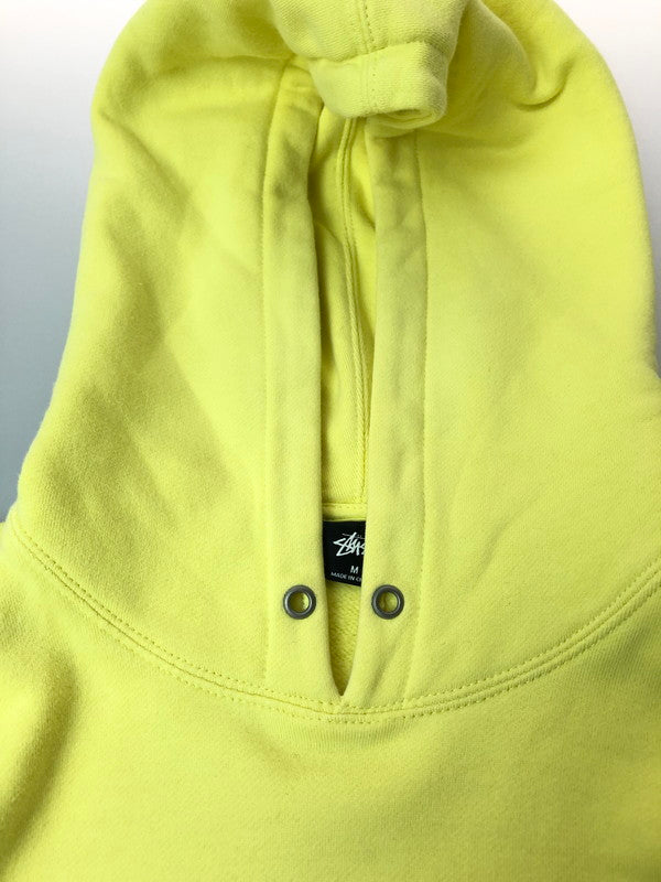 【中古品】【メンズ】 STUSSY ステューシー OVAL LOGO HOODIE 118358 オーバルロゴフーディー メンズ パーカー トップス 142-260416-KS-34-min サイズ：M カラー：イエロー 万代Net店