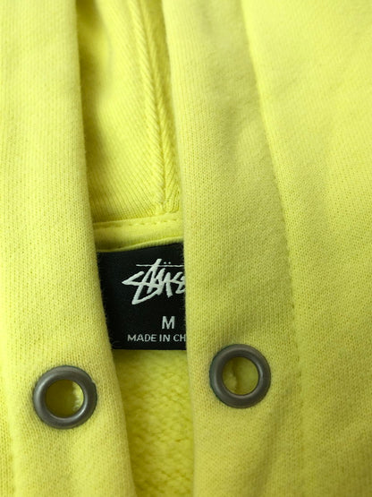 【中古品】【メンズ】 STUSSY ステューシー OVAL LOGO HOODIE 118358 オーバルロゴフーディー メンズ パーカー トップス 142-260416-KS-34-min サイズ：M カラー：イエロー 万代Net店