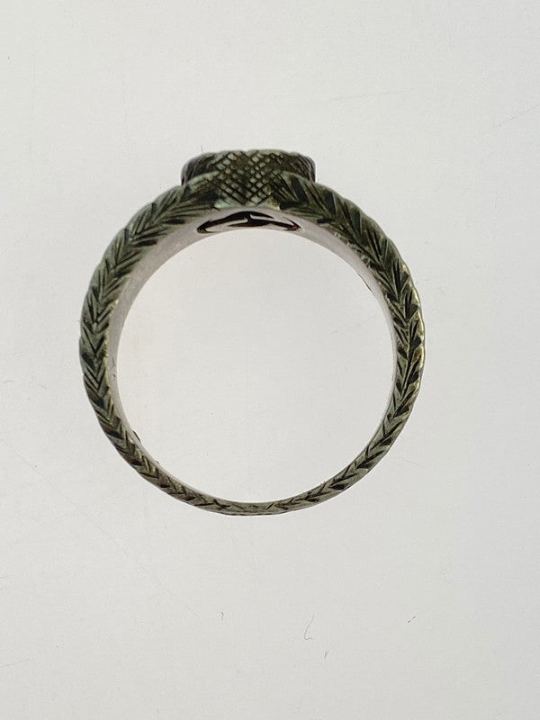 【中古品】【メンズ/レディース】 GUCCI グッチ インターロッキングG アラベスク リング 指輪 192-260420-KS-19-min カラー：シルバー 万代Net店