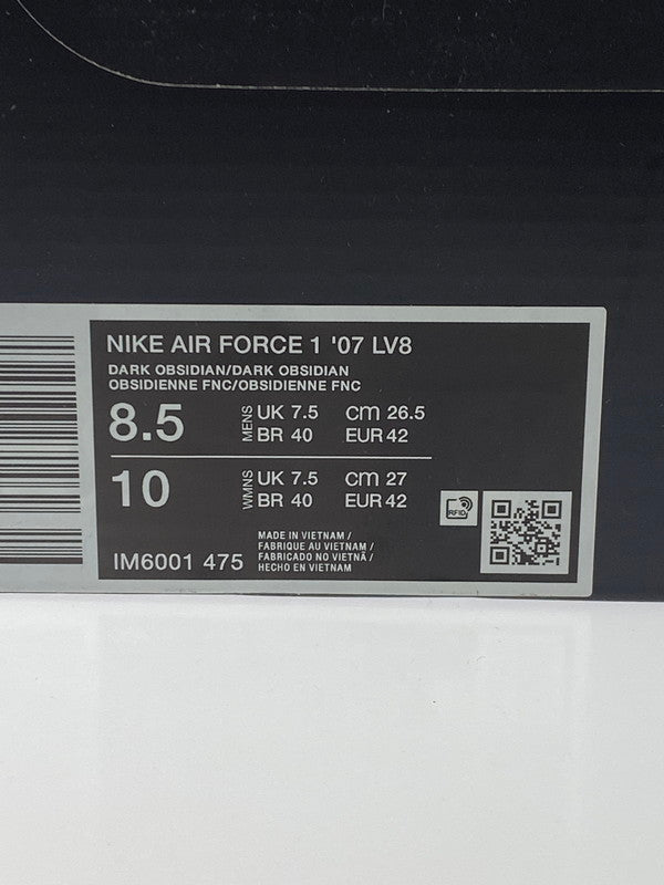 【中古美品】【メンズ】 NIKE ナイキ AIR FORCE 1 ’07 LV8 IM6001-475 エアフォース1 スニーカー 靴 160-260417-yn-10-min サイズ：26.5cm US8.5 カラー：DARK OBSIDIAN/DARK OBSIDIAN 万代Net店