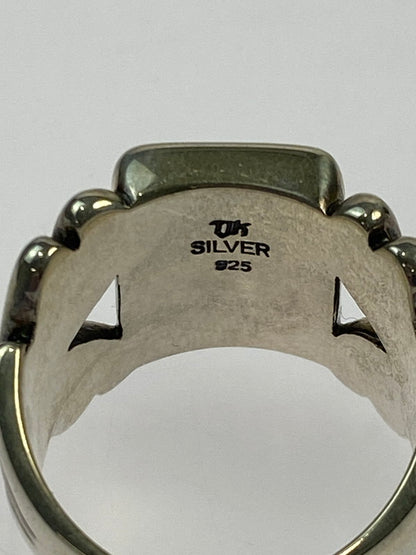 【中古品】【メンズ/レディース】 TJK ティー ジェー ケー SILVER RING シルバーリング 指輪 193-260420-KS-20-min カラー：シルバー 万代Net店