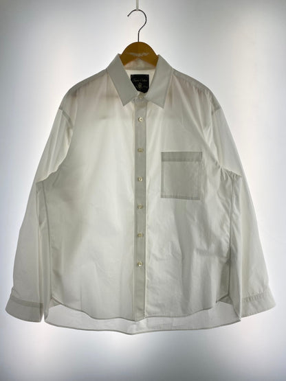 【中古品】【メンズ】 MAISON SPECIAL メゾンスペシャル SUVIN COTTON TYPEWRITER PRIME‐OVER SHIRT スビンコットン タイプライター プライムオーバー シャツ 長袖シャツ 140-260427-KS-19-min サイズ：1 カラー：ホワイト 万代Net店