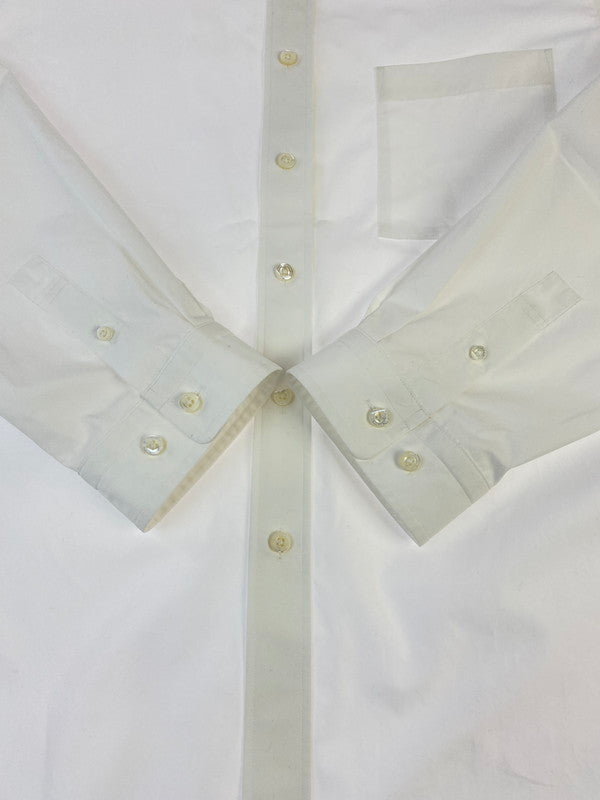 【中古品】【メンズ】 MAISON SPECIAL メゾンスペシャル SUVIN COTTON TYPEWRITER PRIME‐OVER SHIRT スビンコットン タイプライター プライムオーバー シャツ 長袖シャツ 140-260427-KS-19-min サイズ：1 カラー：ホワイト 万代Net店