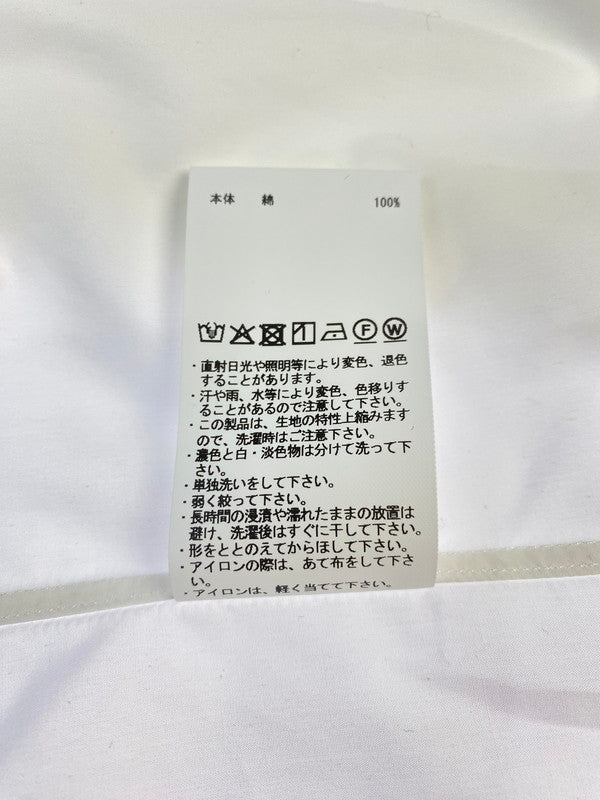 【中古品】【メンズ】 MAISON SPECIAL メゾンスペシャル SUVIN COTTON TYPEWRITER PRIME‐OVER SHIRT スビンコットン タイプライター プライムオーバー シャツ 長袖シャツ 140-260427-KS-19-min サイズ：1 カラー：ホワイト 万代Net店
