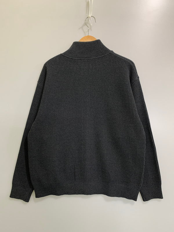 【中古品】【メンズ】 PUBLIC TOKYO パブリックトウキョウ BOUND WOOL LIGHT DRIVERS KNIT バウンドウール ライト ドライバーズニット メンズ トップス ジップアップ 140-260424-em-34-min サイズ：01 カラー：グレー 万代Net店
