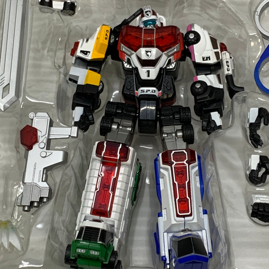 【中古品】 スーパーロボット超合金 デカレンジャーロボ フィギュア バンダイ おもちゃ 特撮 044-260619-em-09-min 万代Net店