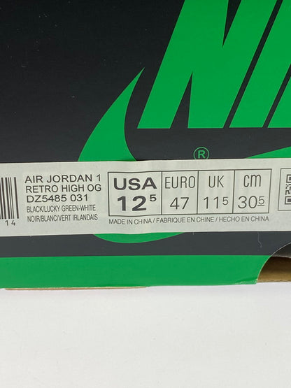 【中古品】【メンズ】 NIKE ナイキ AIR JORDAN 1 RETRO HIGH OG DZ5485-031 エア ジョーダン ワン レトロ ハイ オージー 靴 シューズ スニーカー SNEAKER 160-260422-KS-09-min サイズ：30.5cm US12.5 カラー：ブラック/グリーン/ホワイト 万代Net店