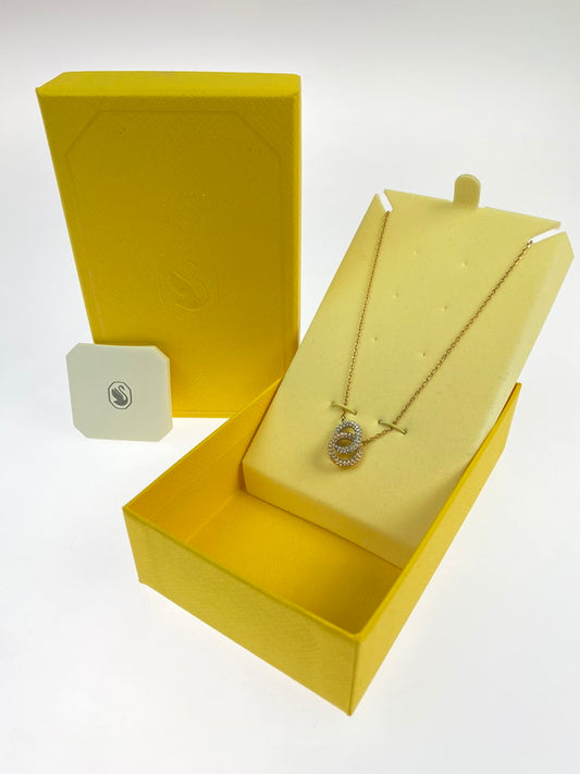 【中古品】【メンズ/レディース】 SWAROVSKI スワロフスキー DEXTERA PENDANT NECKLACE デクステラ ペンダント ネックレス 193-260428-KS-12-min カラー：ゴールド/シルバー 万代Net店