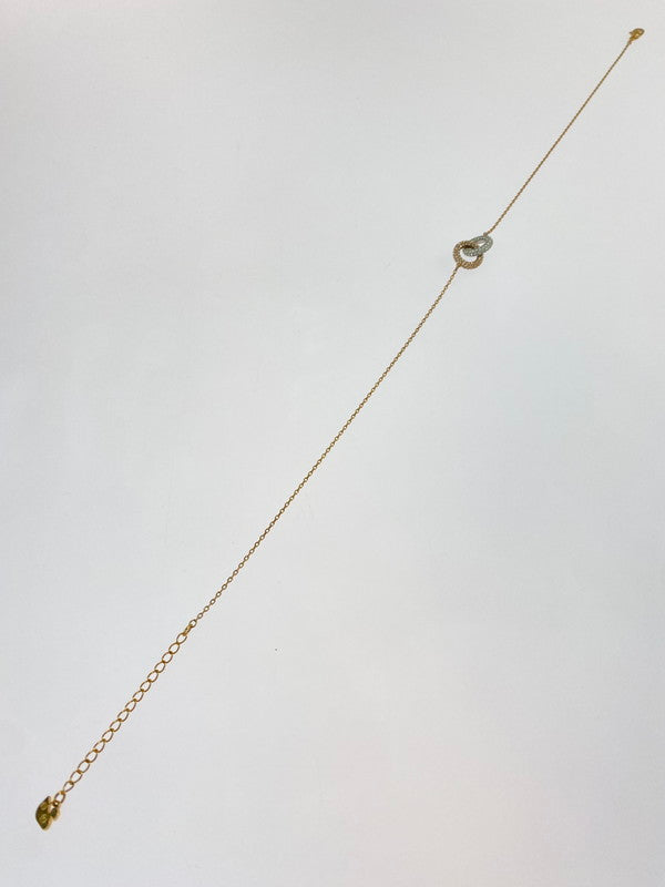 【中古品】【メンズ/レディース】 SWAROVSKI スワロフスキー DEXTERA PENDANT NECKLACE デクステラ ペンダント ネックレス 193-260428-KS-12-min カラー：ゴールド/シルバー 万代Net店