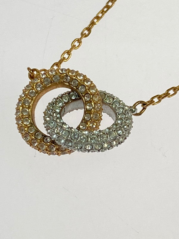 【中古品】【メンズ/レディース】 SWAROVSKI スワロフスキー DEXTERA PENDANT NECKLACE デクステラ ペンダント ネックレス 193-260428-KS-12-min カラー：ゴールド/シルバー 万代Net店