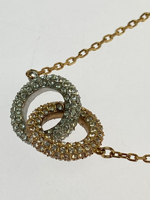 【中古品】【メンズ/レディース】 SWAROVSKI スワロフスキー DEXTERA PENDANT NECKLACE デクステラ ペンダント ネックレス 193-260428-KS-12-min カラー：ゴールド/シルバー 万代Net店