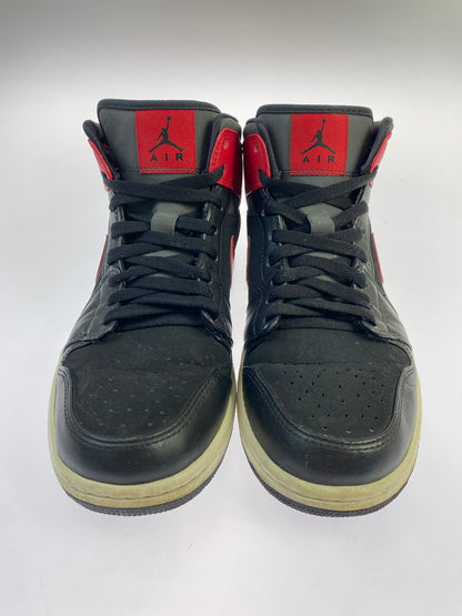 【中古品】【メンズ】 NIKE ナイキ AIR JORDAN 1 RETRO MID 554724-024 エア ジョーダン ワン レトロ ミッド 靴 シューズ スニーカー SNEAKER 160-260422-KS-16-min サイズ：27cm US9 カラー：ブラック/レッド 万代Net店