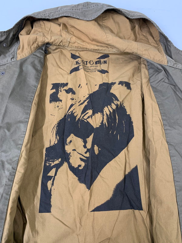 【中古品】【メンズ】 HYSTERIC GLAMOUR ヒステリックグラマー 90-00S KURT KOBAIN MODS COAT 4AC-0232 90年代～2000年代 カート コバーン モッズコート メンズ 140-260421-KS-16-min サイズ：M カラー：グリーンカーキ 万代Net店