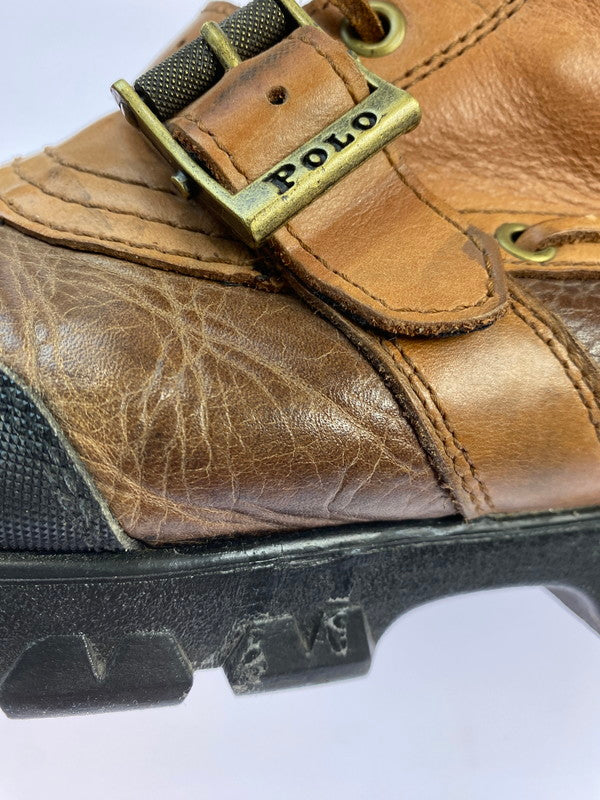 【中古品】【メンズ】 RALPH LAUREN ラルフローレン ENGINEER BOOTS エンジニアブーツ メンズ 靴 165-260424-em-38-min サイズ：28.5cm カラー：ブラウン 万代Net店