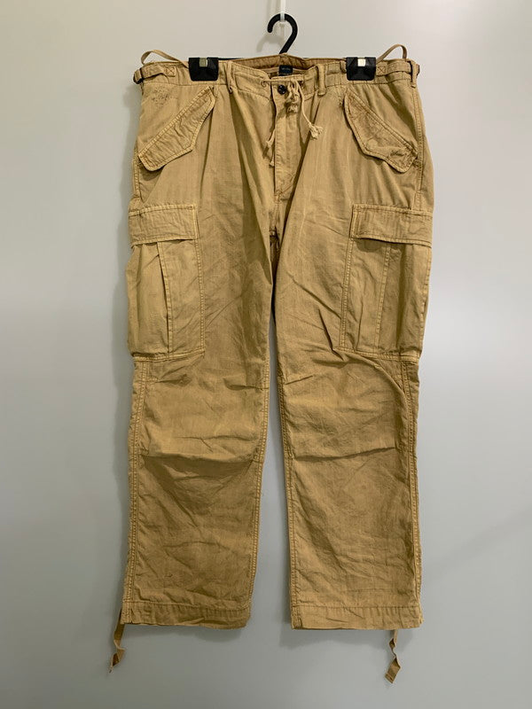 【中古品】【メンズ】 RALPH LAUREN ラルフローレン CARGO PANT MIL-J-4883A カーゴパンツ 157-260421-KS-18-min サイズ：42/30 カラー：ベージュ 万代Net店